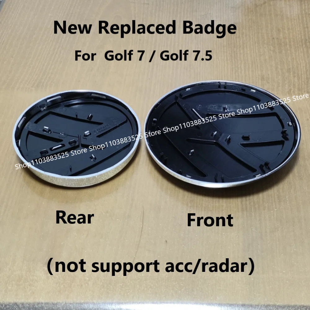 

No Acc New Modified Replacement Models Front Grille Logo Emblem Badge and Rear Trunk Badge For Golf 7 MK7 Golf 7.5 MK7.5 GTI