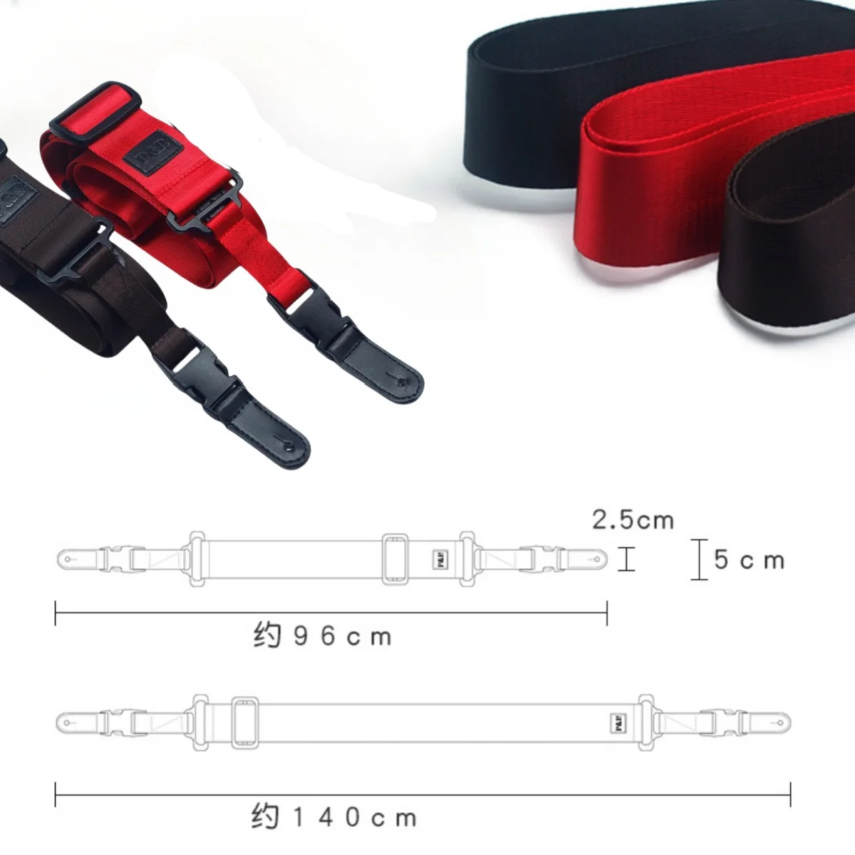 Miwayer Nylon Guitar Strap /Length Adjustable Anti-slip Guitar Shoulder Belt /for Acoustics Electric Bass Guitar Accessories