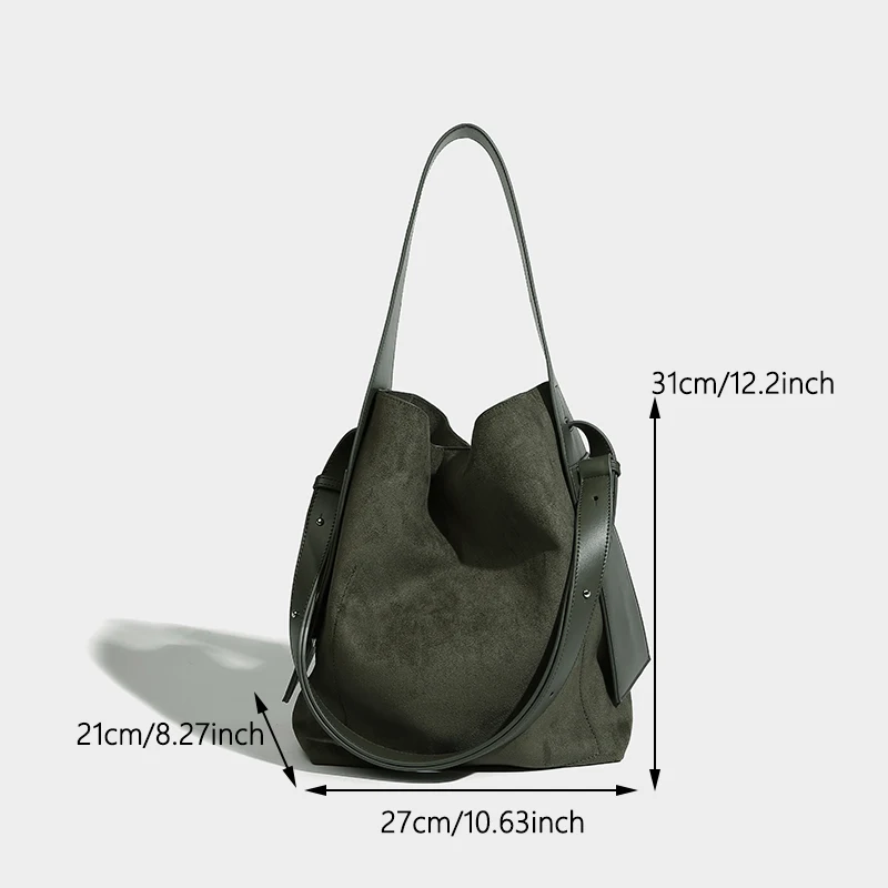 JIOMAY Vintage Solid Color Tote Bags For Women Luxury Designer Handbags High-Capacity Boggs Beach Bags High Quality Makeup Bag