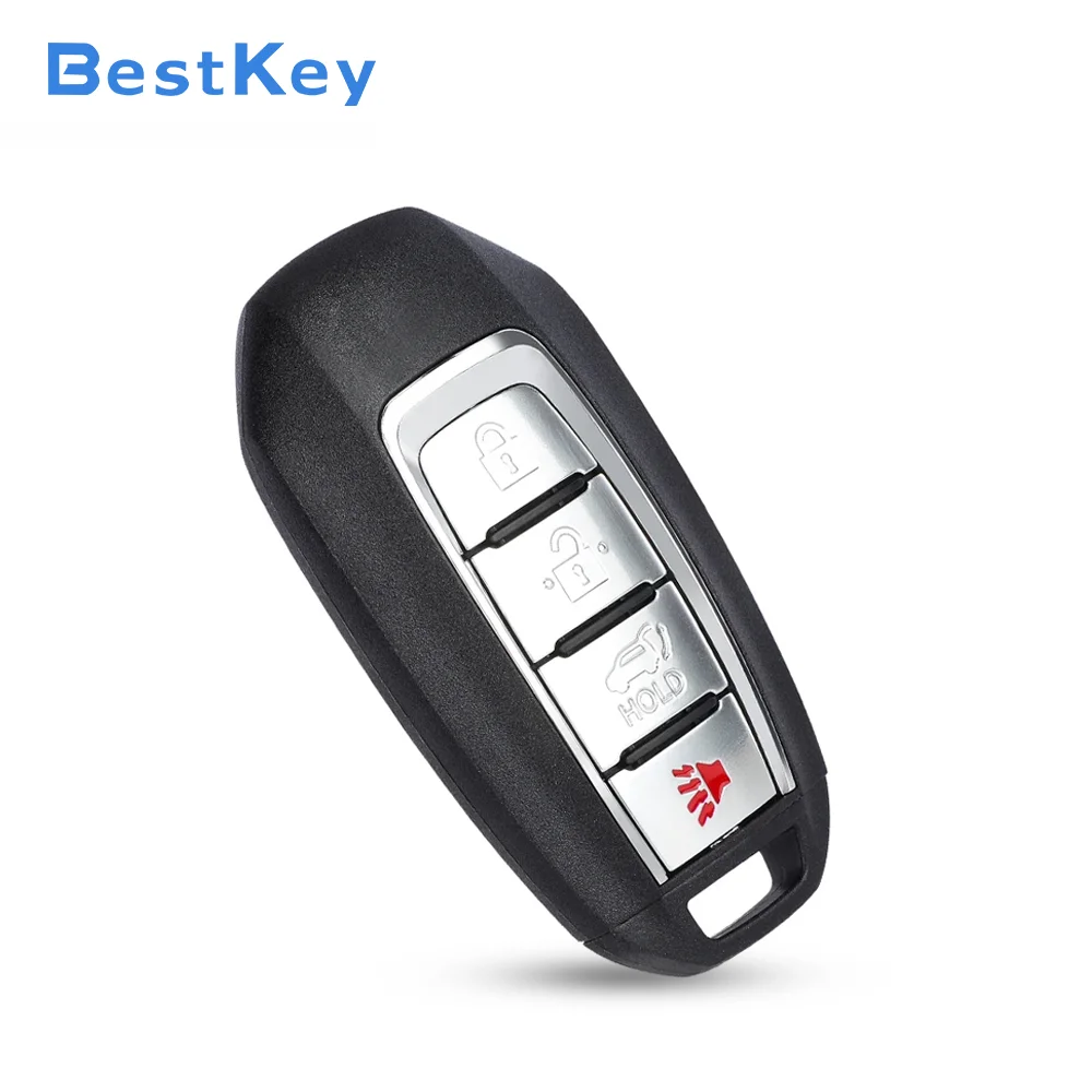 Best Key S180144709 FCC KR5TXN7 4 Button Hatch/Trunk Smart Key 434MHz 4A Chip for 2019-2022 Infiniti QX60 Q50 Q60