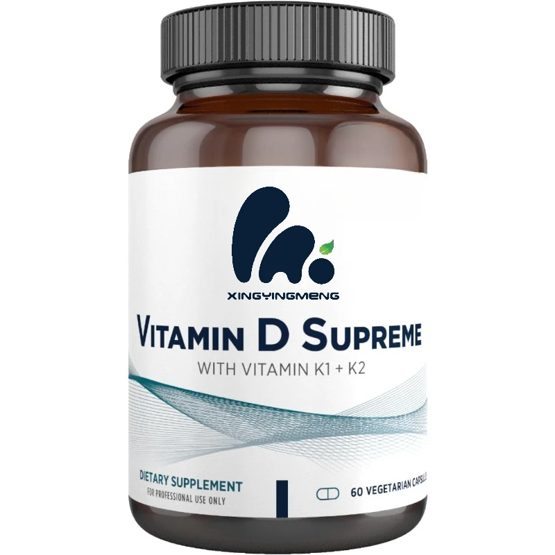 Vitamin D 5000 IU, containing 2000mcg of vitamin K as MK4, bone health, immune support - enhancing vitamin D3 (60 capsules)