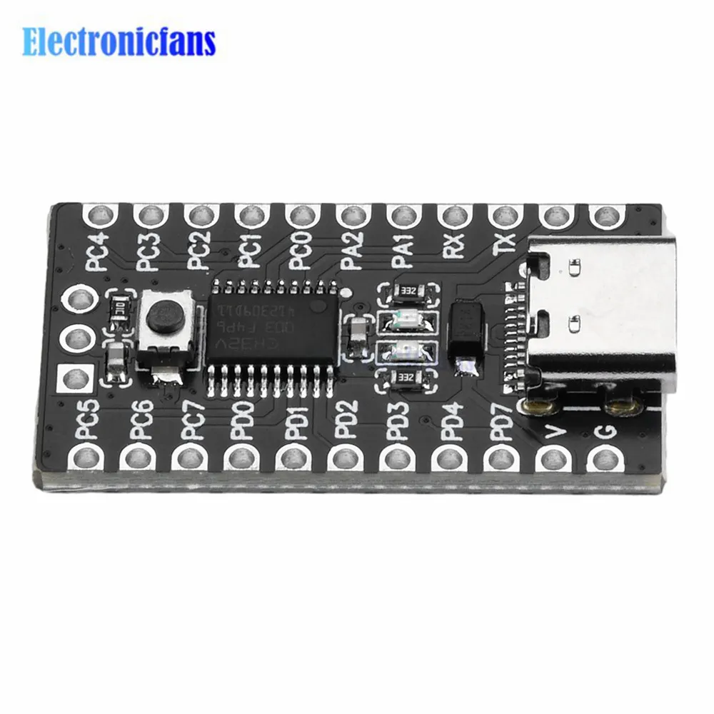 1-5 Stück CH32V003F4P6 RISC-V Prozessor Mikrocontroller-Modul Kernplatine Entwicklungsboard mit TYPE-C-Schnittstelle – Detail 7