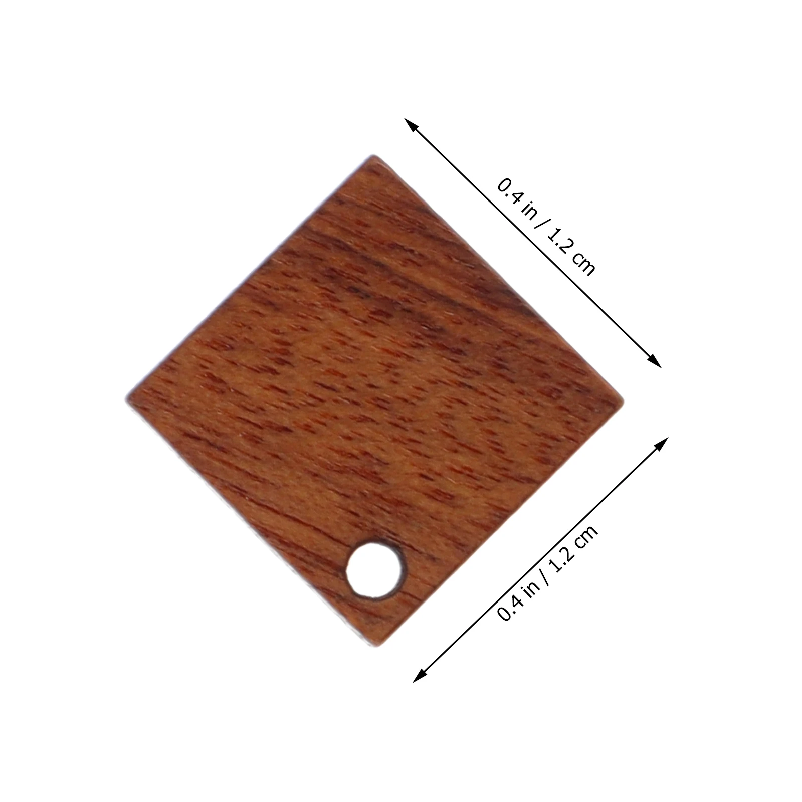 

30 Pcs Earring Material Durable Supplies Jewelry Making Decoration Square Studs for Findings Wood Posts Handmade Accessory