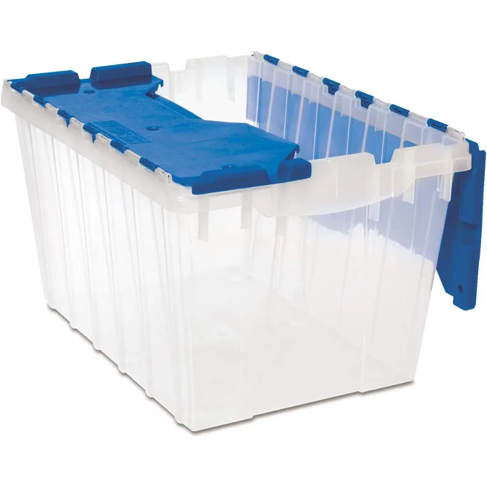 

Akro-Mils 66486 CLDBL 12-Gallon Plastic Storage KeepBox with Attached Lid, 21-1/2-Inch by 15-Inch by 12-1/2-Inch, Semi Clear - P