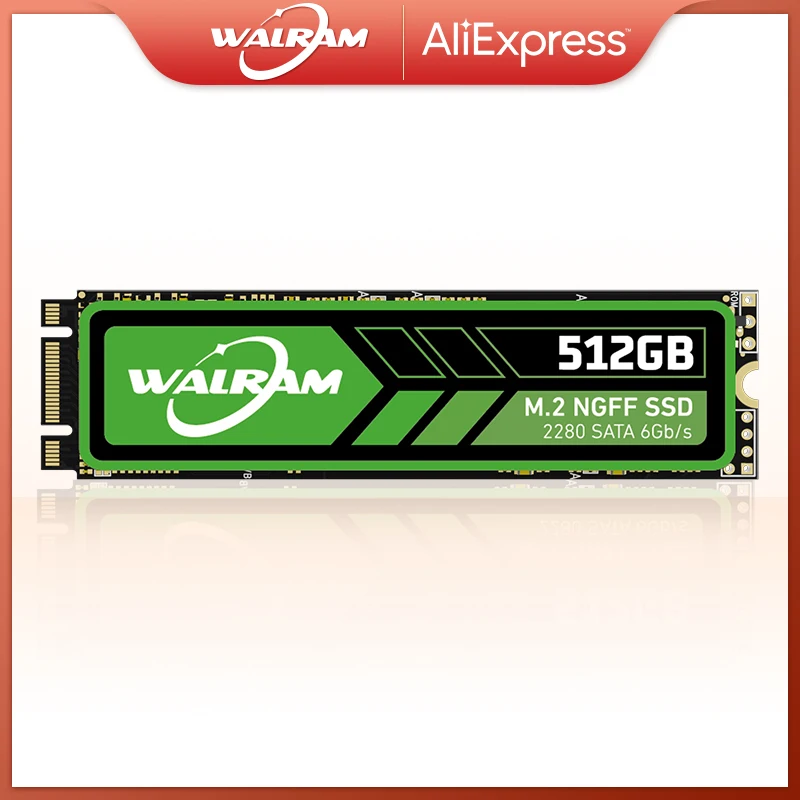 WALRAM M.2 NGFF SATA SSD 128GB 256GB 1TB NGFF 2280 Internal Solid State Drive HDD 512GB Hard Disk For Desktop Laptop Computer