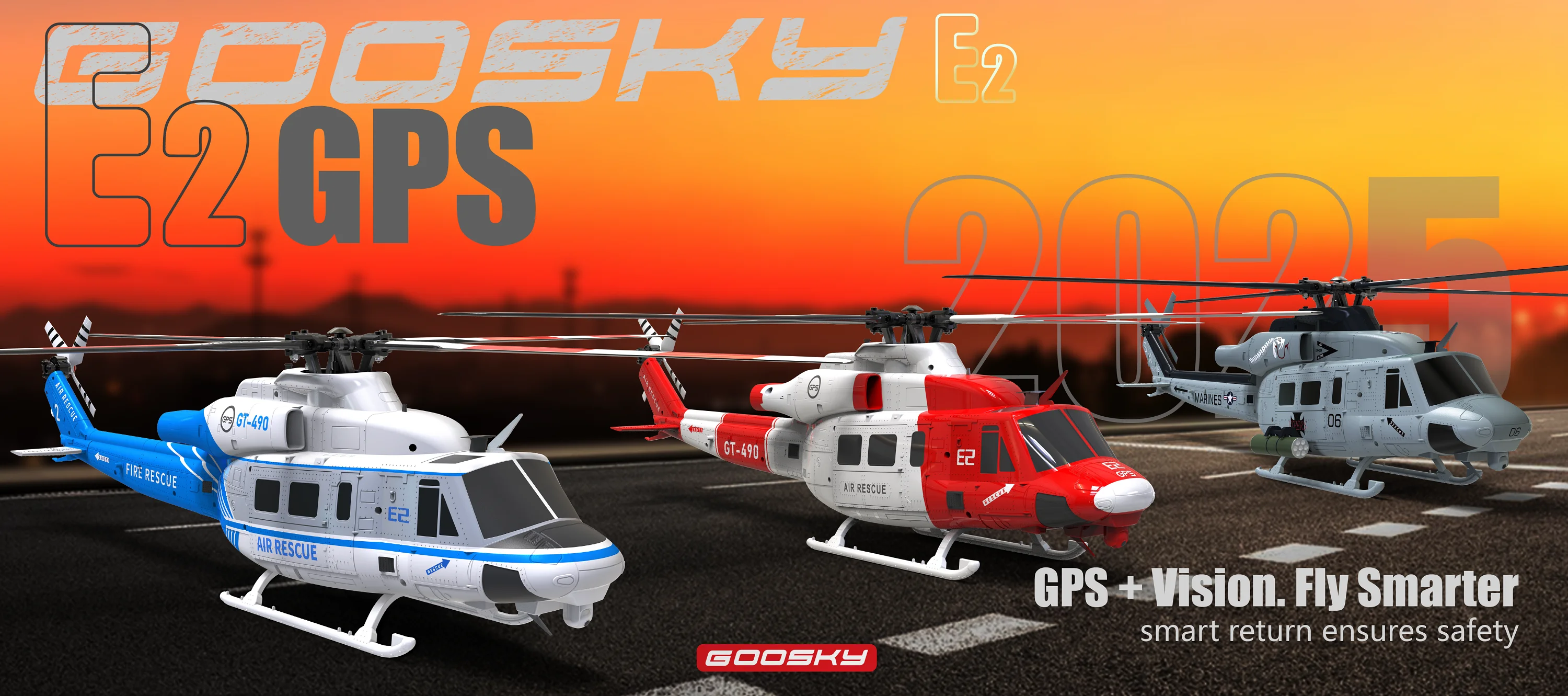 

Goosky E2 Gps 1/35 Rc Helicopter Dual Brushless Motor Tof Flight Control System Bnf/Rtf Remote Control Helicopter Toy Gift