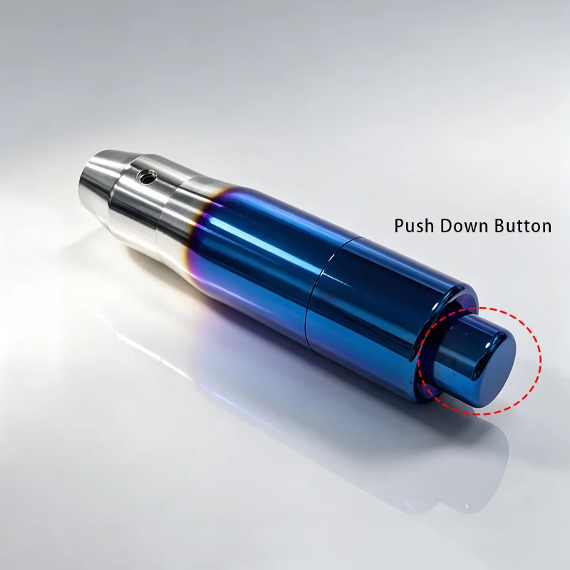 Verbrannter Blau-Gradient Aluminium-Schaltknauf für Schaltgetriebe, Universeller Schalthebel-Knauf zur Modifikation des Fahrzeuginnenraums – Detail 6
