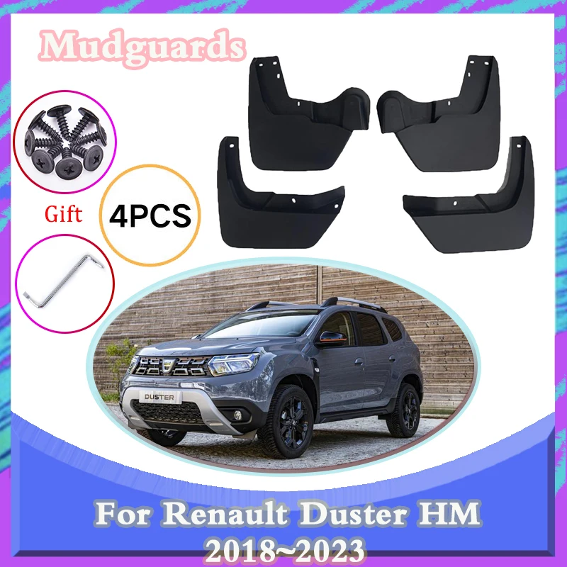 

Брызговики передние и задние для Renault Duster HM 2018 2019 2020 2021 2022 2023