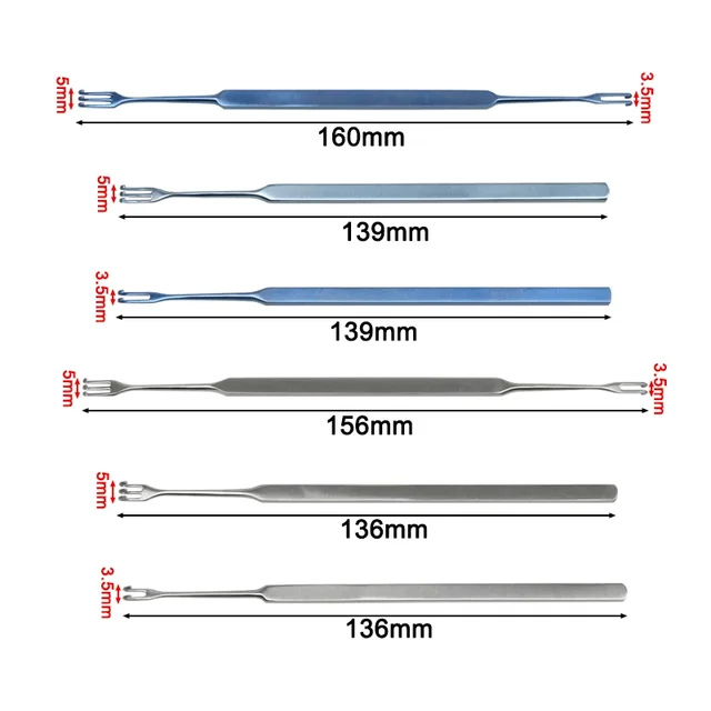 GREATLH Eyelid Bag Retractor Ophthalmology Pulling Hooks Surgery Double Eyelid Ophthalmic Surgical Instrument