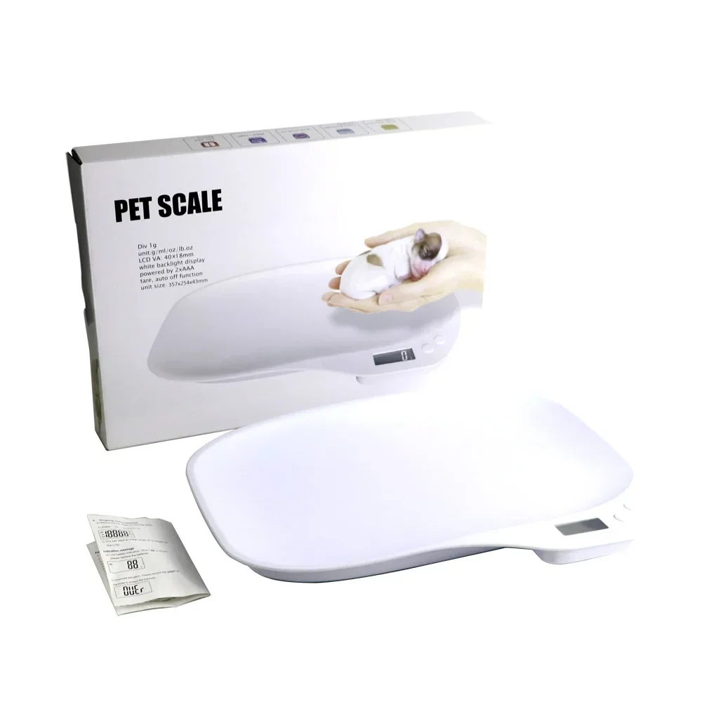 Baking Kitchen Electronic Scale Pet Weigher Animal Cat Dog Scale 15kg Household Cute Pet Weight image 6