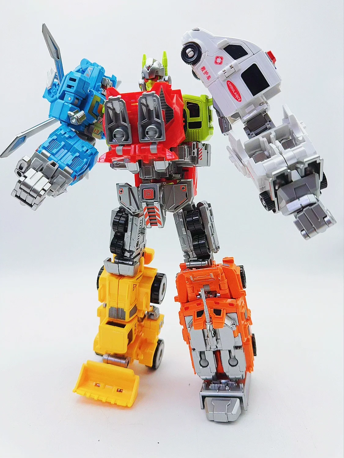 Nuovo Xingbianzhanshen 6 IN 1 Defensore 28CM Trasformazione Deformazione Action Figure Regali Collezione di giocattoli