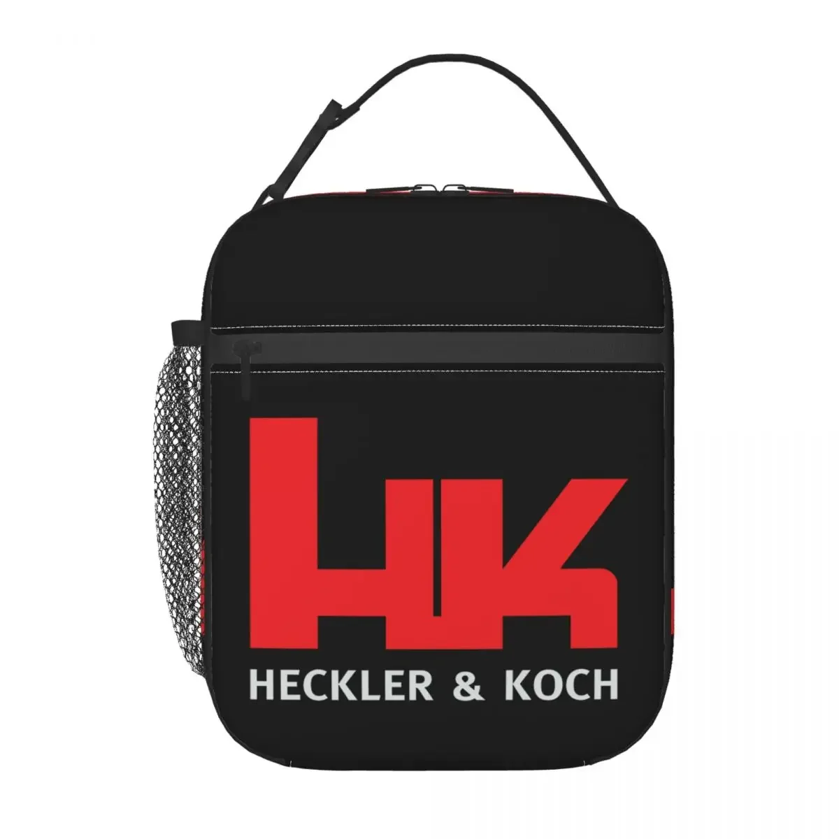 Custom HK Heckler Firearms Koch Gun Insulated Lunch Bag for Women Resuable Cooler Thermal Lunch Tote Office Work School