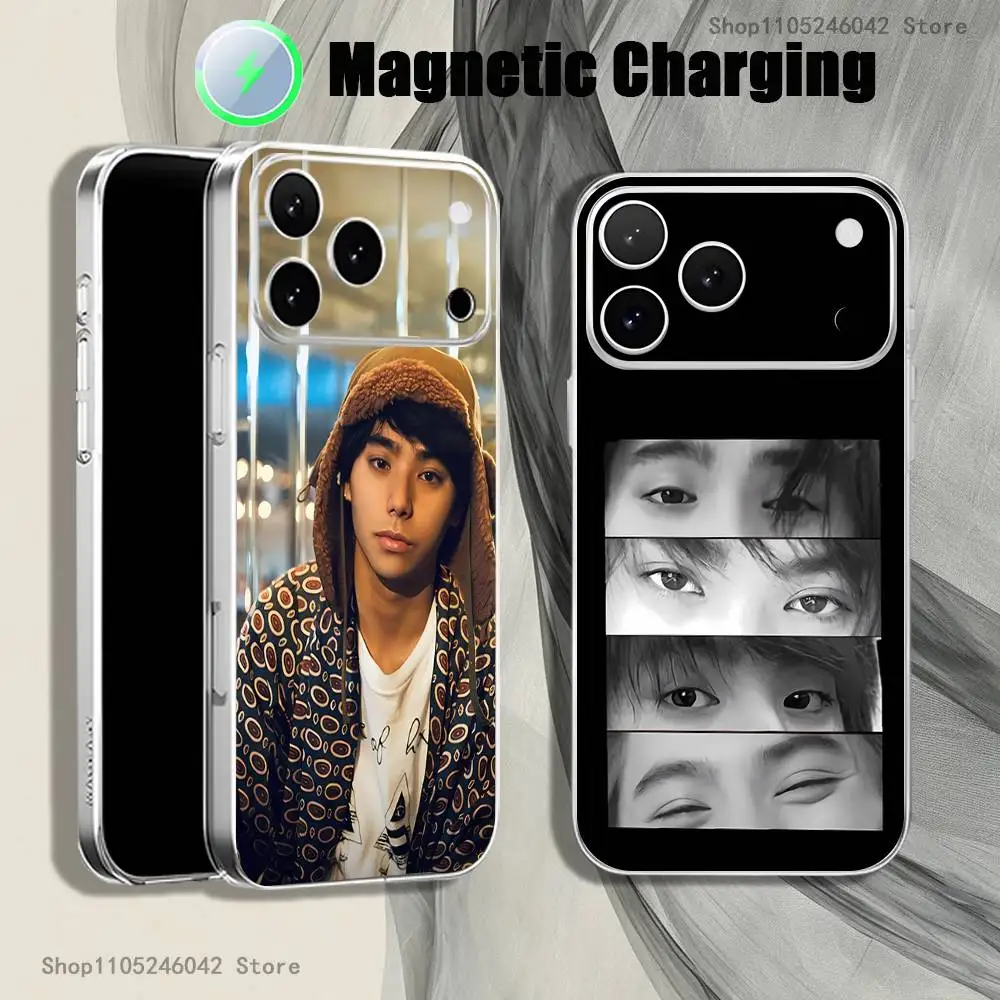 

Actor N-Nijiro Murakami Transparent White Phone Case For iPhone 17,16,15,14,13,12,11,Pro,Max,Plus Magnetic Wireless Charging