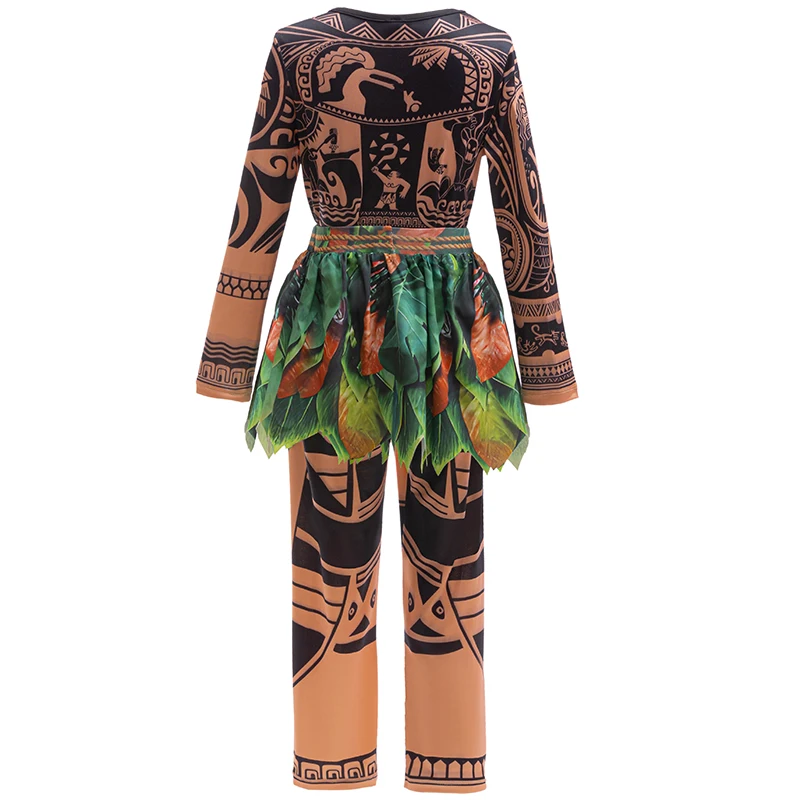 فيلم موانا بنين تأثيري حلي ماوي الوشم طباعة السراويل العليا الجوارب قطعتين مجموعات للأطفال هالوين كرنفال الجدة وتتسابق