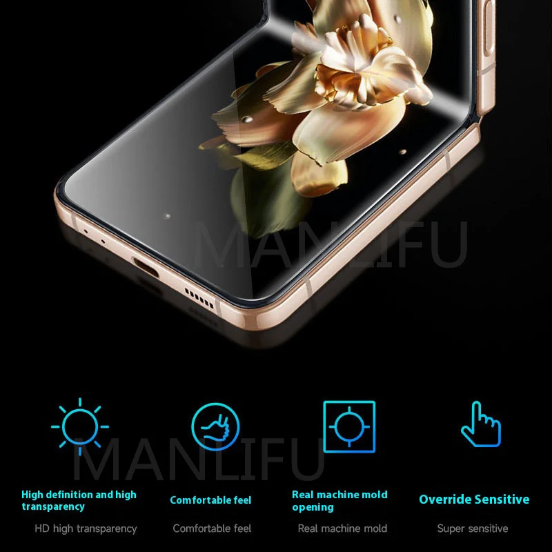 3-7PACK Middle Hinge Hydrogel Film For Samsung Galaxy Z Flip5 Flip4  Anti-Scratch Protector Sticker ZFlip5 Border Hinge Films