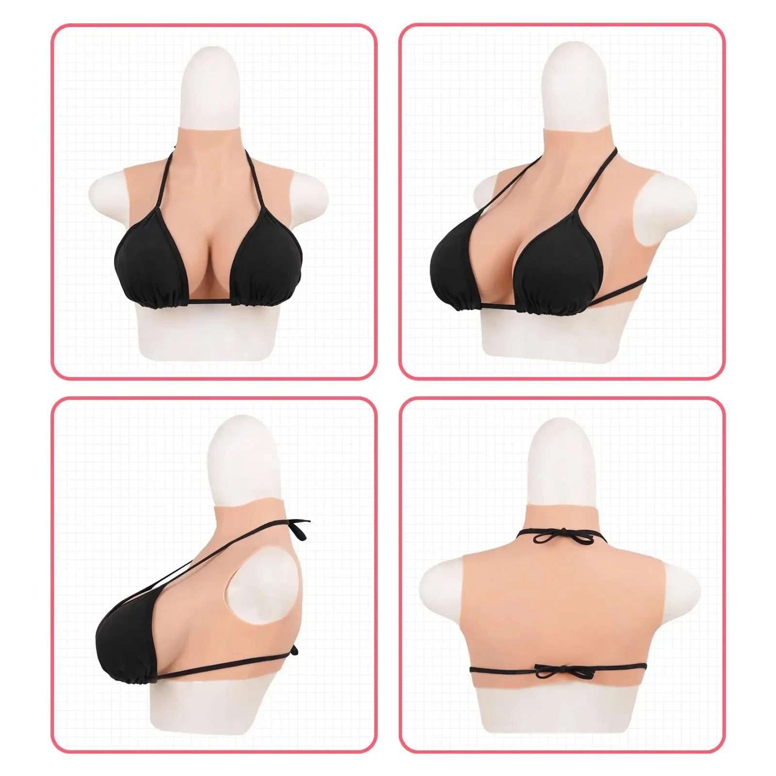 

Cosplay Chest Silicone Breast Forms Huge Fake Boobs Transgender Drag Queen Shemale Crossdresser Artificial Breasts Shemale