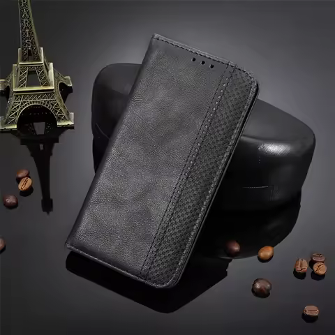 For Samsung Galaxy S24 FE Case Wallet Flip Style Vintage Leather Phone Cover For Galaxy S24 S23 S21 S20 FE with Photo frame