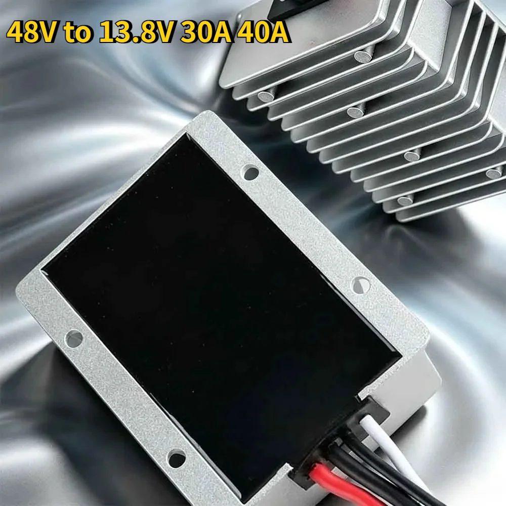 Voltage Converter Regulator DC 48V (30V-60V) Step Down To 13.8V 30A 40A Power Transformer Waterproof For Bus Solar Electricity