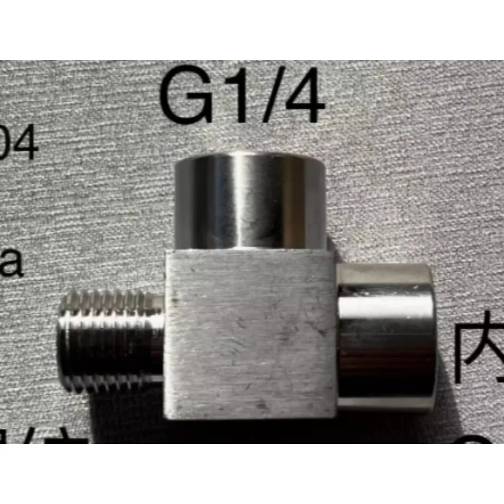 Trójnik żeński 1/4 "BSPP męski 3-drożny 304 złącze do montażu rur ze stali nierdzewnej Splitter Block woda gaz olej 3500 psi