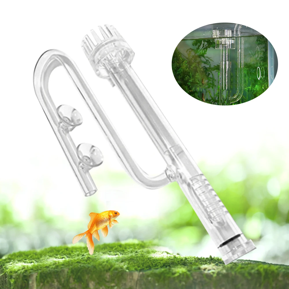 Filtro eliminador de película de aceite silencioso para acuario de 17mm, espumadera de superficie automática, purificador de agua sumergible para tanques plantados