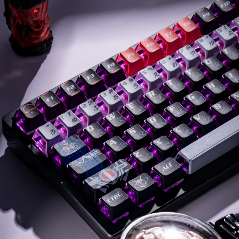 142 Keys Kamen Rider FAIZ555 Keycaps Anime DIY High Value Boys