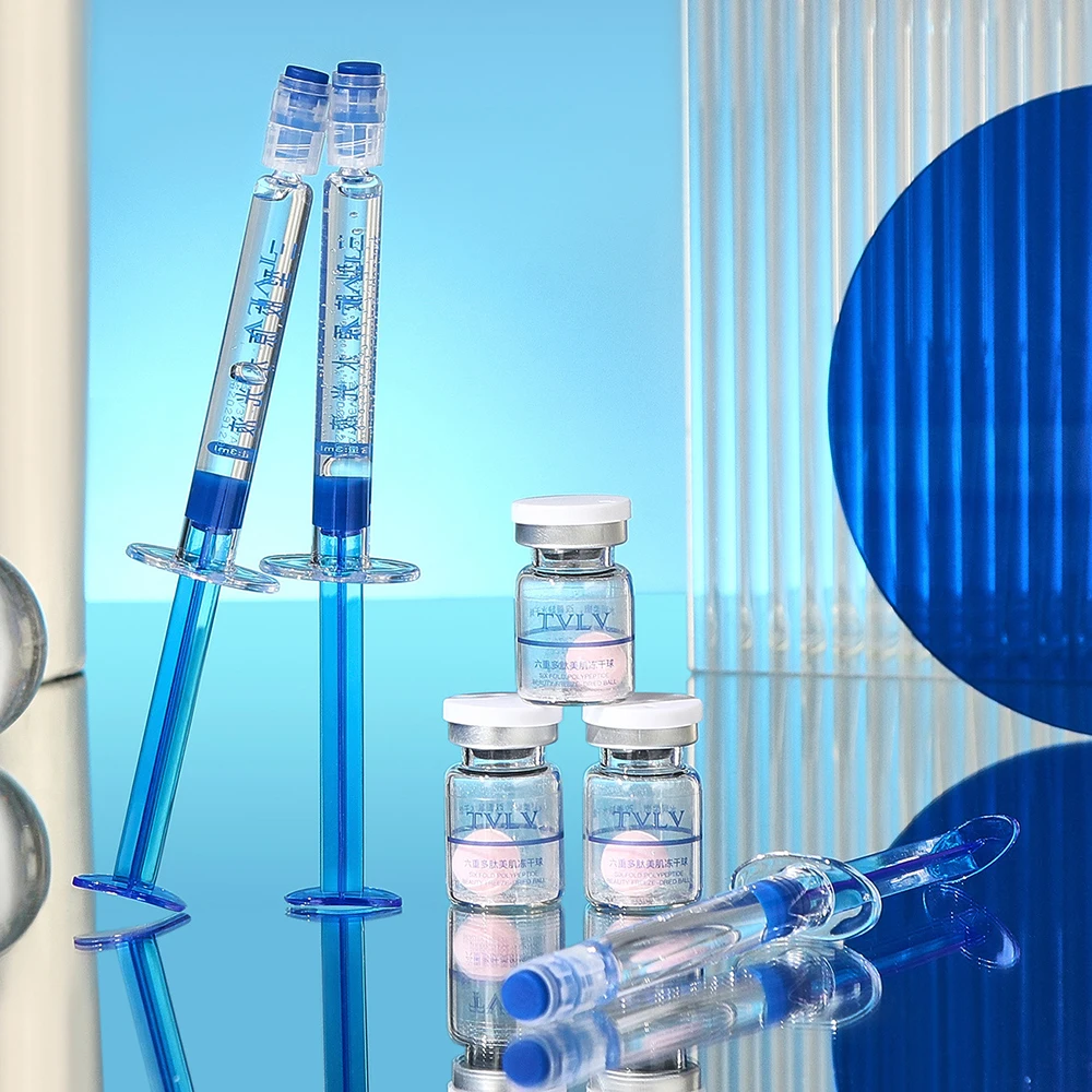 

Type III Collagen Six Peptide Compact Filling Freeze-dried Ball Essence Reduce Fine Line Moisturizing Face Serum Korea skincare