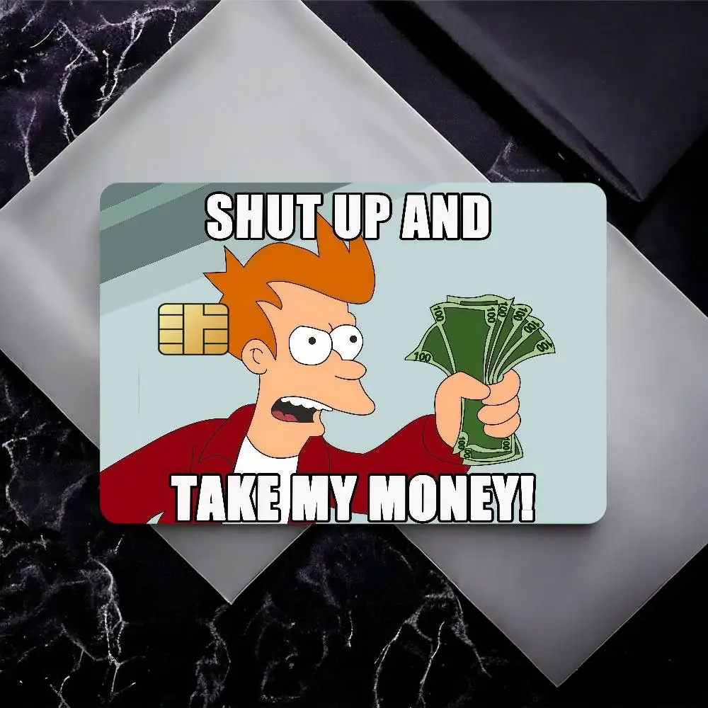 Futurama, cállate y toma mi dinero! Ideales para Regalo, Adhesivos para Tarjetas de Crédito con Diseño Distintivo