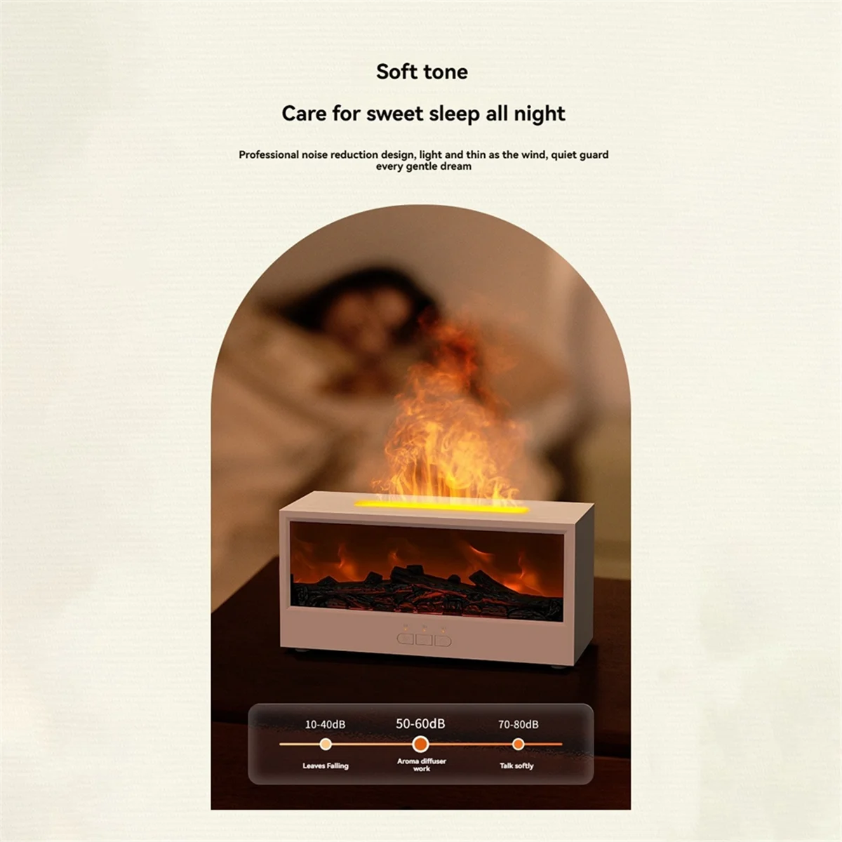 Penyebar Minyak Esensial Api 3D Mesin Aromaterapi Perapian Api Pelembap Warna-warni dengan RemoteControl untuk Kamar Tidur