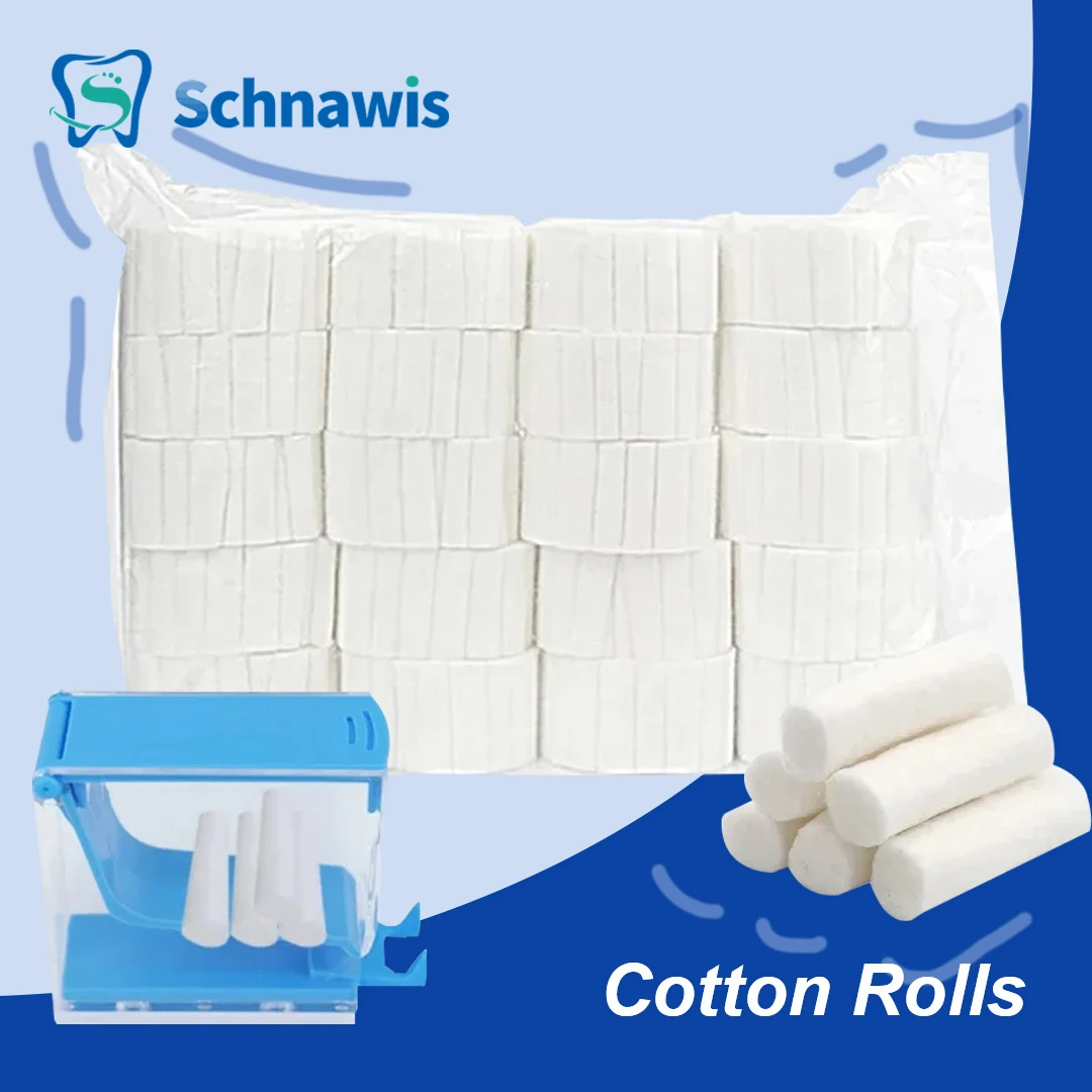 Dental Medical Surgical Cotton Rolls Tooth Gem Cotton Roll Disposable Absorbent Hemostatic Cotton Cloth Dentist Supplies&Cotton