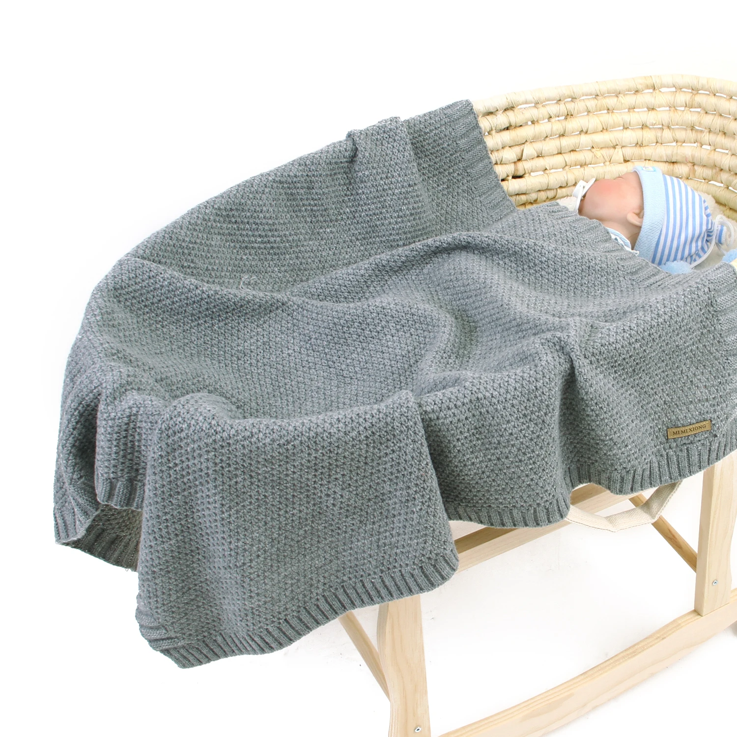 Baby Blankets Knitted Newborn Swaddle Wrap Soft Toddler Sofa Crib Quilt Baby Stroller Blanket