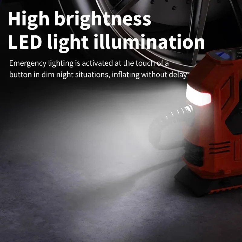 Akumulátorový elektrický vzduchový kompresor M18 150 PSI s digitálním tlakoměrem pro Milwaukee baterii PIN - náhled 6