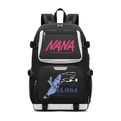 Anime NANA School Bags Cartoon Bookbag Large Women Travel Shoulder Bags USB Charging Waterproof Laptop Backpack Fashion Daypack