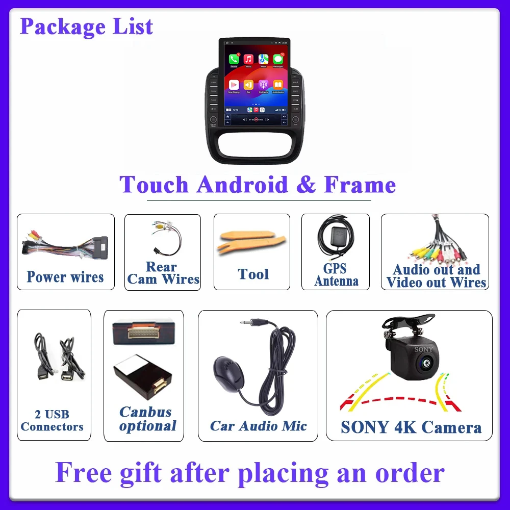 راديو السيارة أندرويد 15 No 2din 4G واي فاي راديو السيارة لرينو ترافيك 3 14-21 لأوبل فيفارو B شاشة السيارات الوسائط المتعددة لتحديد المواقع 2k #2