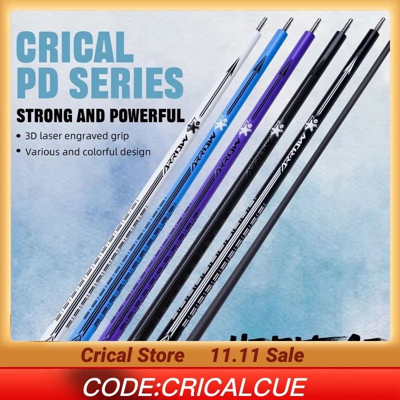 

CRICAL PD Series Carbon Fiber Pool Cue Stick with Billiard Cue Sticks for Professional Low Deflection Pool Sticks