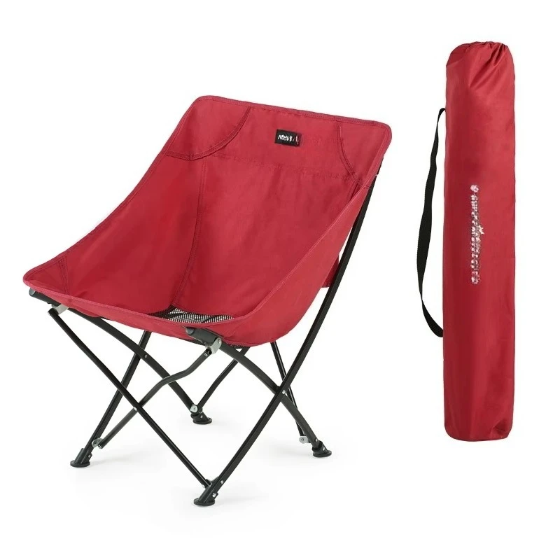 The outdoor portable, lightweight foldable moon chair is suitable for fishing, beach camping, painting, and picnics
