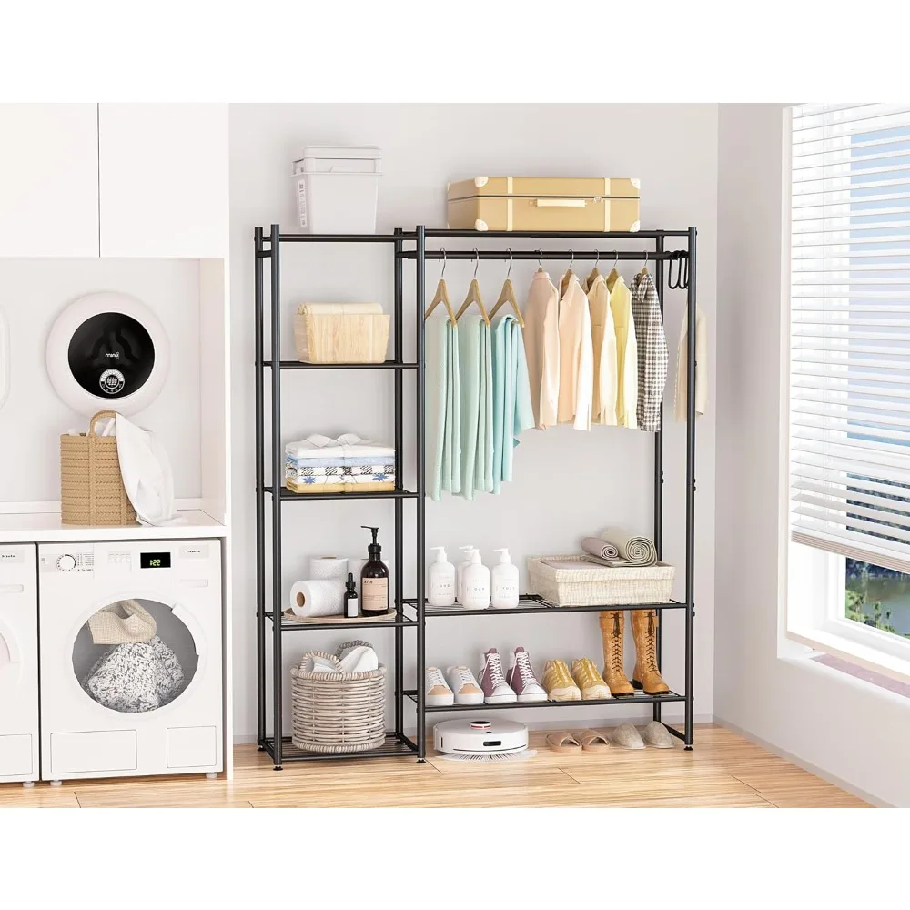 Портативный подвесной органайзер для одежды с 4-уровневой системой хранения для шкафов и шкафов