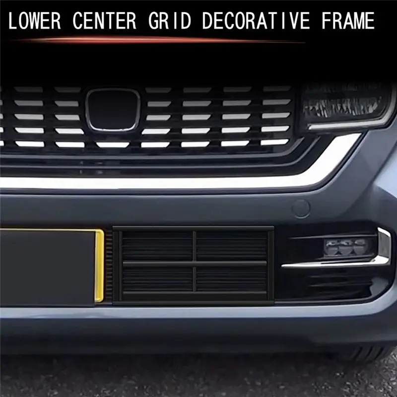 Reliable-Car Front Bumper Grille Lower Center Grid Trim Grille Cover For Honda N-WGN 2019