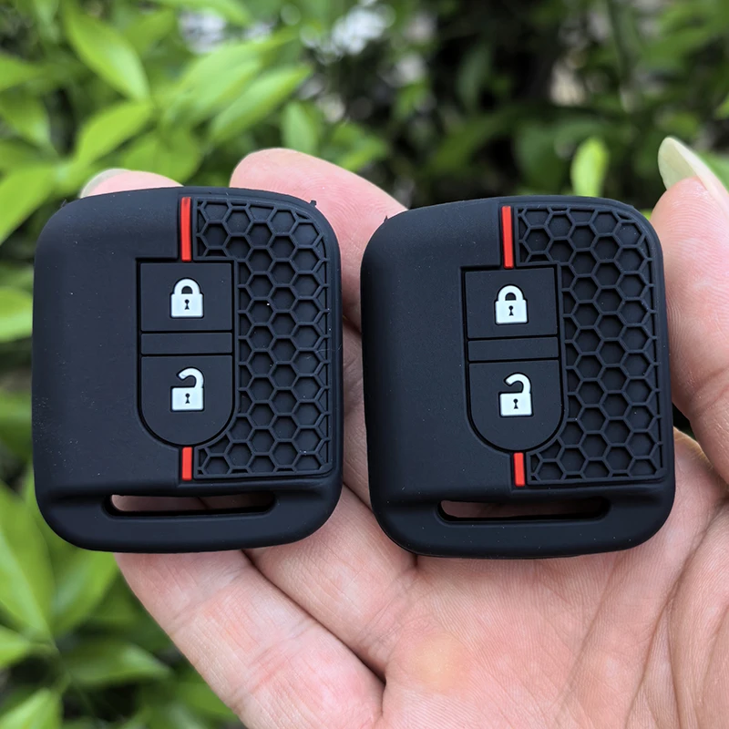 

2 Buttons Silicone Car Remote Key Case for Nissan Micra K12 Note Navara Qashqai J10 Primera Almera Sunny X-Trail Accessories