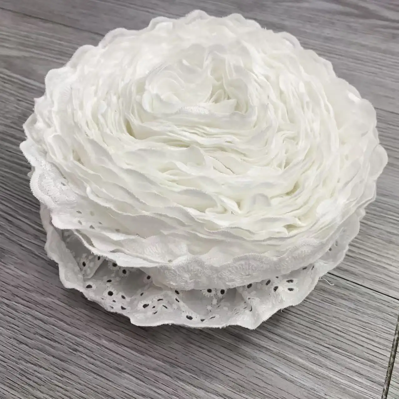 9CM Wide Luxury Embroidery Yellow Flower Lace Fabric Trim Ribbon DIY Sewing Applique Collar Ruffle Guipure Wedding Cloth Supply
