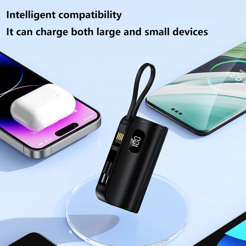 VIVO Mini 30000mAh قوة البنك 2 في 1 سعة كبيرة شاشة ديجيتال محمولة شحن سريع بطارية خارجية آيفون سامسونج