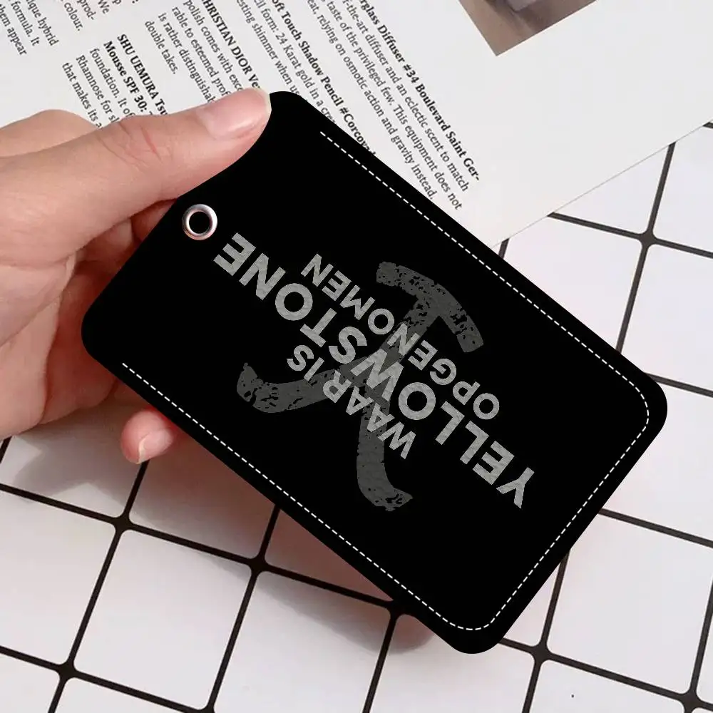 Y-Yellowstone D-Dutton R-Ranch حامل المفاتيح مع سلسلة المفاتيح لبطاقة الوصول وبطاقة الائتمان معرف البنك بطاقة واقية #3