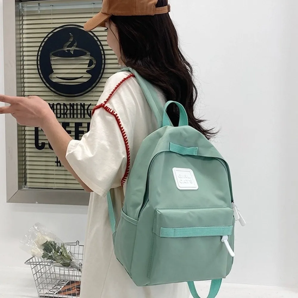Сплошной цвет детский рюкзак из ткани Оксфорд противоугонная школьная сумка для студентов многофункциональный холщовый рюкзак для детей