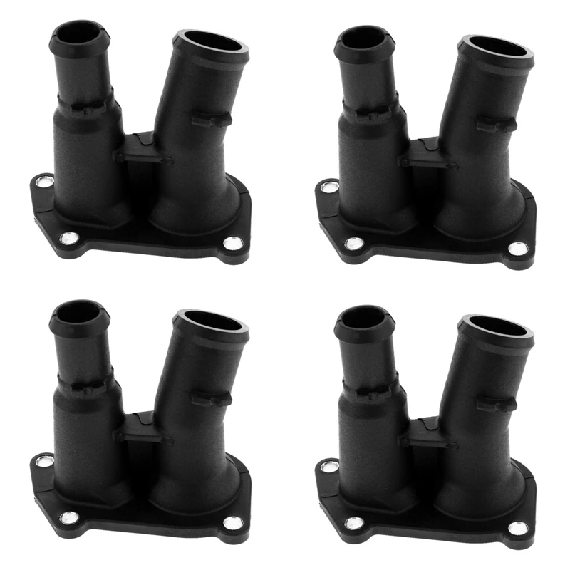 4X Engine Coolant Thermostat Housing Cover 98MM9K478DA For Ford Fiesta Box Car Outlet Pipe 98MM-9K478-DB