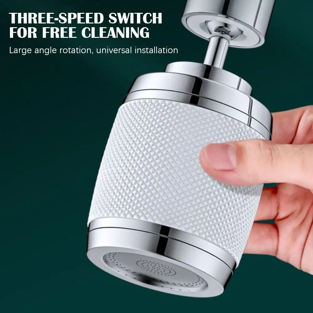 

720° Swivel Kitchen Filter Faucet Adjustable 3 Modes Faucet Extender Sparkling Water Purifier Splashproof Kitchen Tool