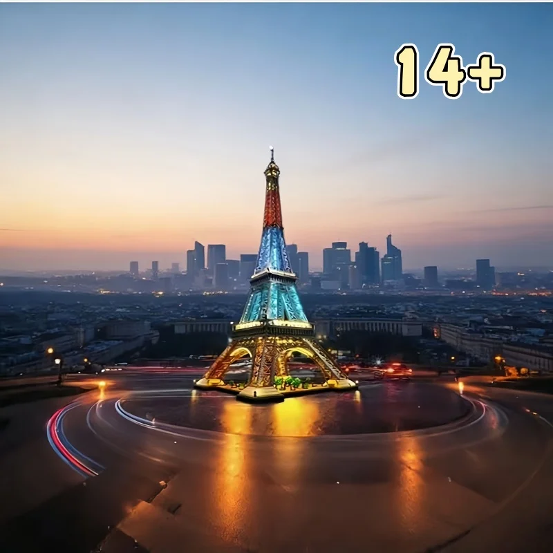 2026 New 10001pcs Tower PARIS 1.5M Building Blocks Assembly Display Model Collector Edition Gift Adult gift