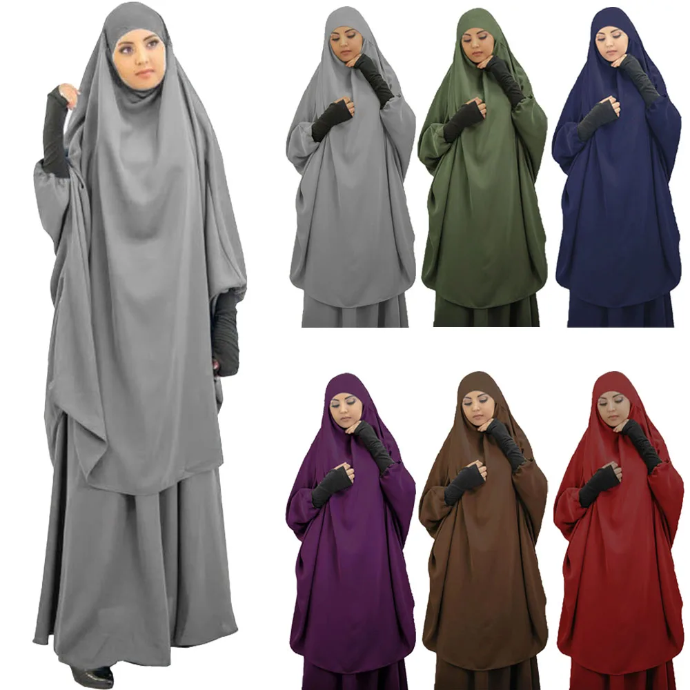 

Ramadan Eid Hooded Abaya Women Prayer Garment Muslim Robe Loose Long Dress Abayas Dubai Turkey Islamic Clothes Djellaba Femme