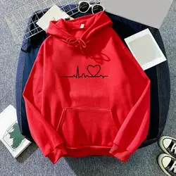 Women's Casual Hoodies Autumn Winter New Tricolor Colorblock Letter Print Round Neck Long Sleeve Femininas Pullover Sweater