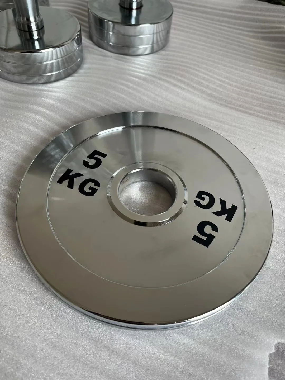 OEM the barbell plate Power lifting pure steel electroplated barbell plate CrossFit anti rust deep squat,custom the logo