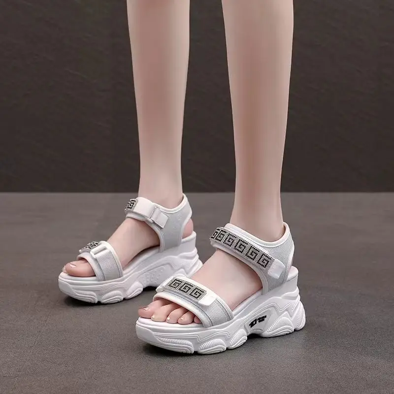 Platform Shoes Woman Sandal Roman Women Sports Sandals Fashion Sneakers Comfortable Wedge Luxury Designer Elegant Summer 2024