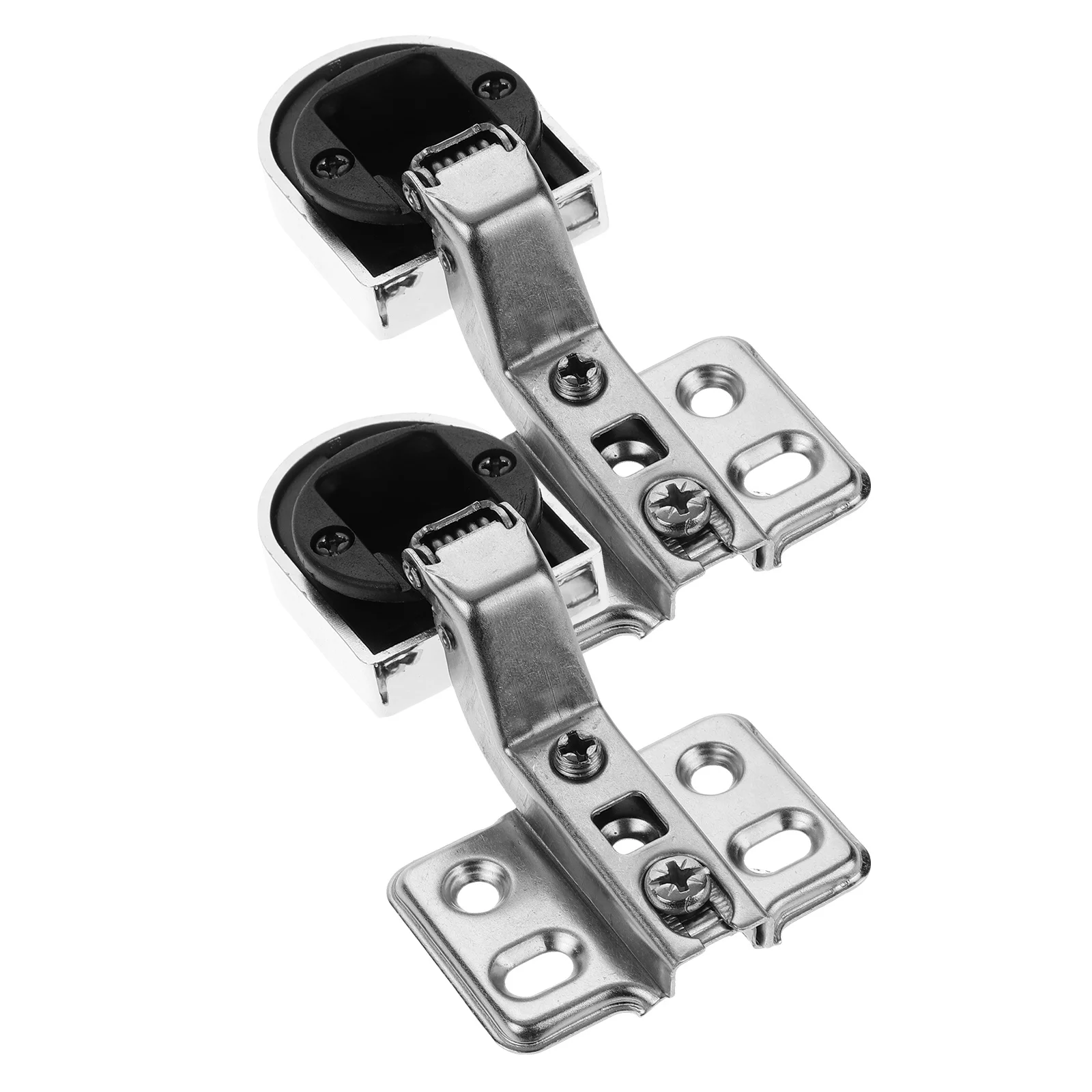 

2pcs Cabinet Door Hinges Glass Plastic Cap Kitchen Limiter Damping Silent Corrosion Resistant Modern Easy Installation Suitable